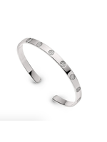 Gracewear Shield Embossed Bangle Bracelet SS Always Collection