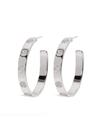 Gracewear Shield Embossed Earring SS Always Collection