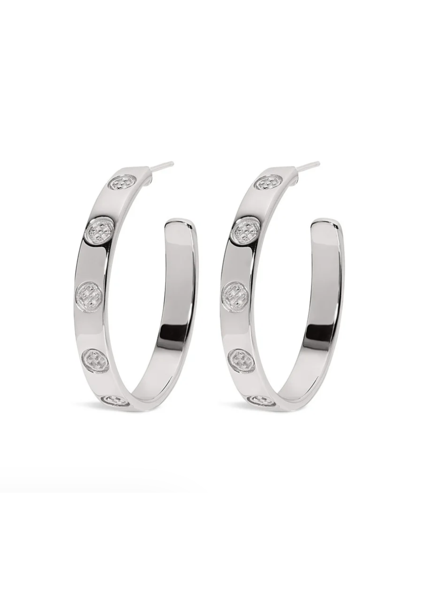Gracewear Shield Embossed Earring SS Always Collection