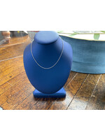 Jordans Adj 1mm Cable Chain 10k white gold 16in-18in