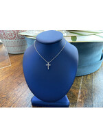 Jordans .20 Baguette Diamond Cross 10k White