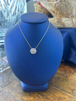 Jordans 1.2cttw Old Euro Estate Cluster Pendant on 18in Wheat Chain