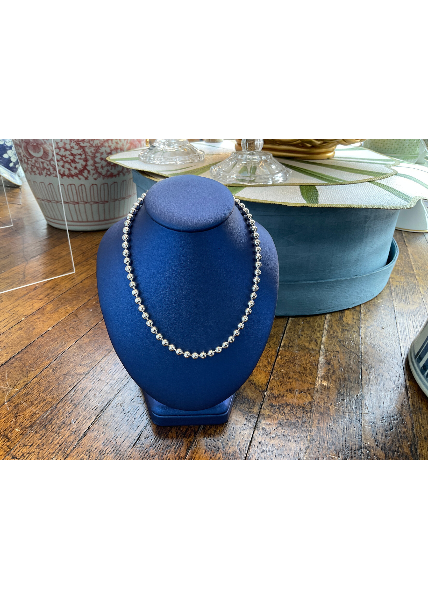 Jordans 22in Sterling Bead Necklace