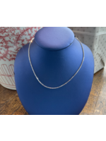 Jordans 1.5mm 14k White Gold DC Cable Chain 18in