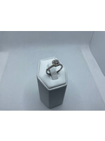 Jordans Square Halo Diamond .35 ctr / setting .55 cttw 14kwg