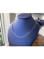 Jordans 16in Double Twist Glitzy Chain 14k