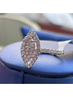 Jordans 14k white Lg Duchess Diamond Ring 1.5cttw