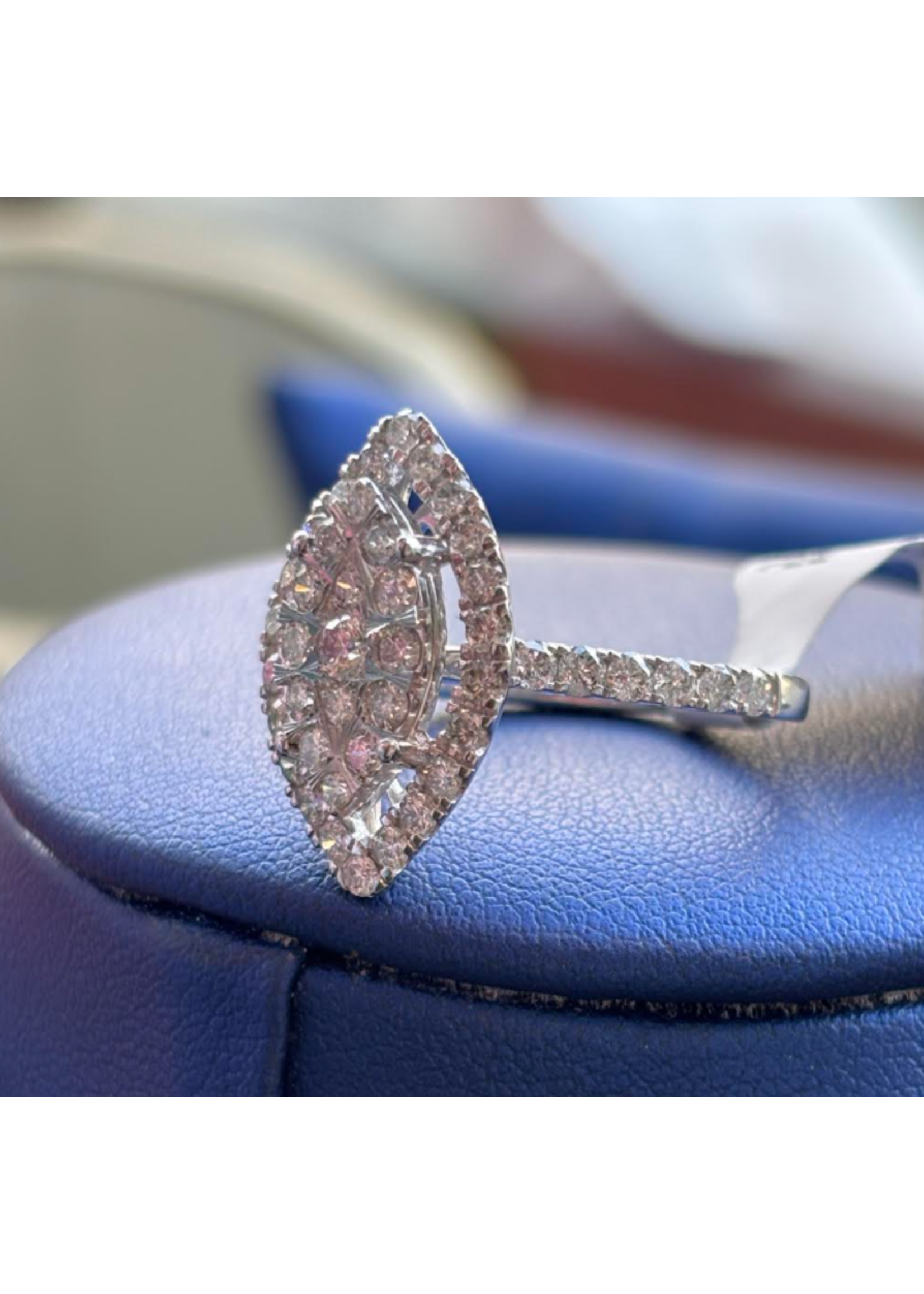 Jordans 14k white Lg Duchess Diamond Ring 1.5cttw