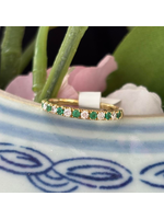 Jordans Emerald & Diamond Band .30cttw 14k
