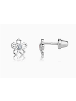 Jordans Sterling Daisy Screwback Earring