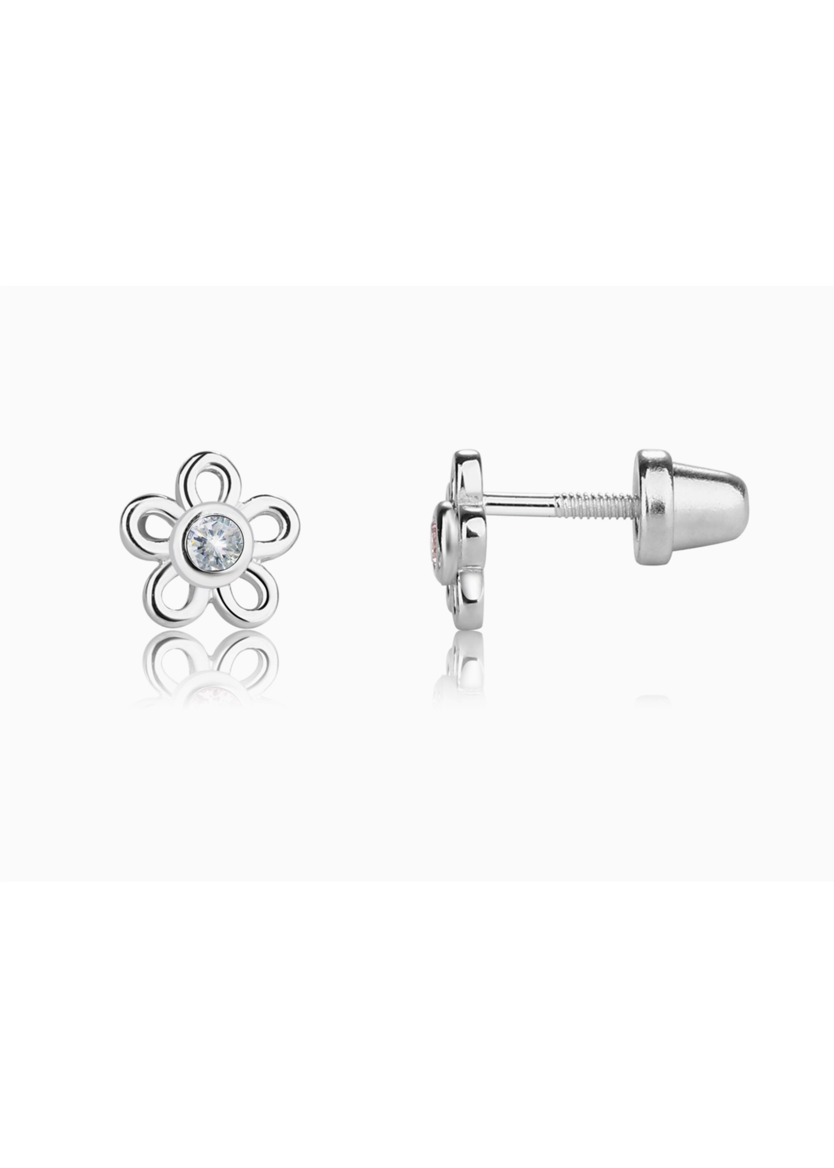 Jordans Sterling Daisy Screwback Earring