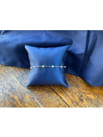 Jordans 14k FW Pearl Station Bracelet 7.25in