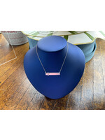 Jordans Sterling Bar Necklace w Cross