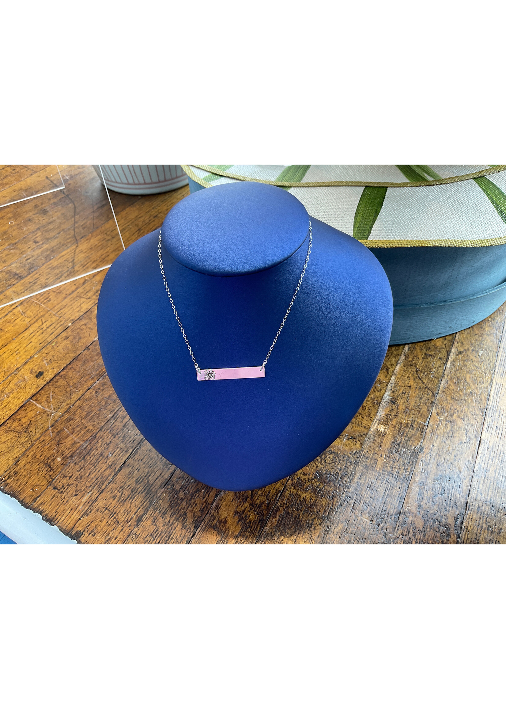 Jordans Forget Me Not Mini Bloom Bar Necklace