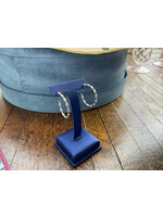 G2 Silver Charleston Rice Bead Med Hoop