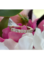 Jordans 1cttw Emerald & Oval Diamond Alternating Band 14k