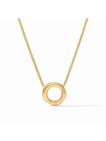 Julie Vos Wave Circle Delicate Necklace