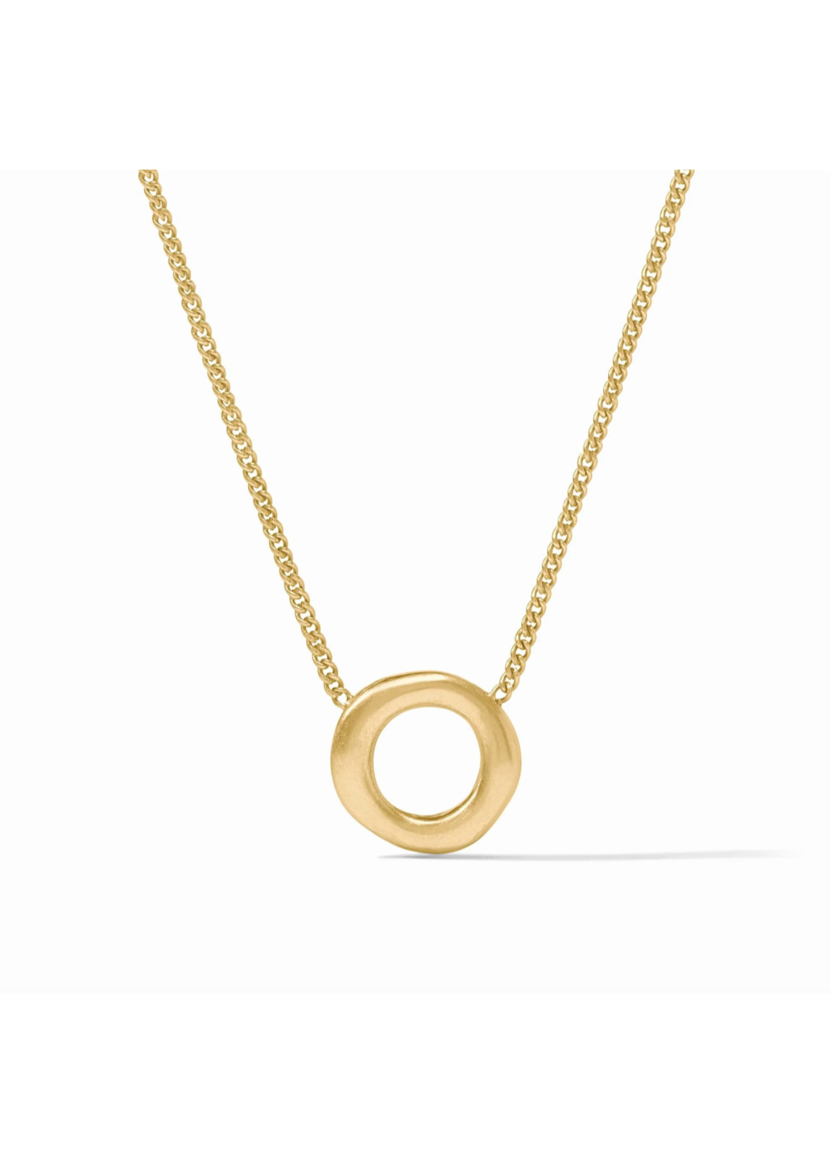 Julie Vos Wave Circle Delicate Necklace