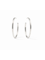 Julie Vos Crescent Hoop - Silver Large