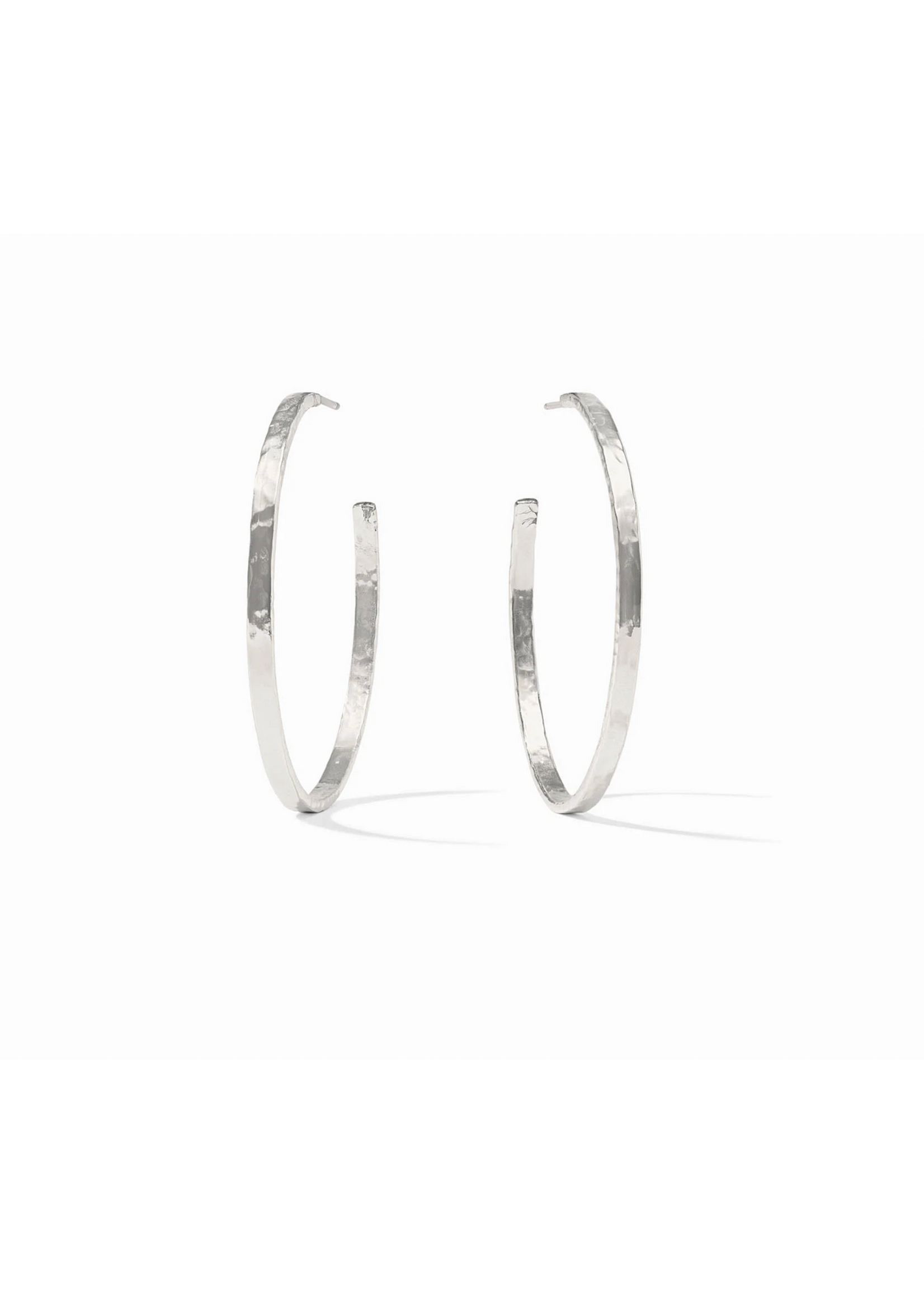 Julie Vos Crescent Hoop - Silver Large