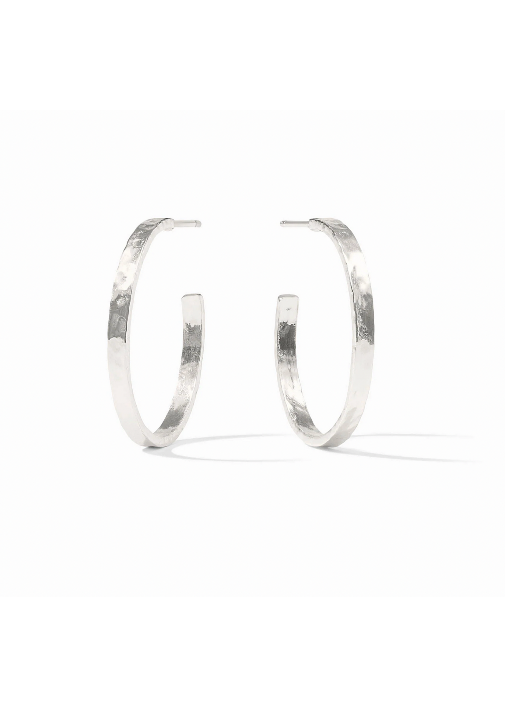 Julie Vos Crescent Hoop - Silver Medium