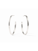 Julie Vos Crescent Hoop - Silver XL