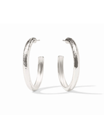 Julie Vos Havana Hoop - Silver Large
