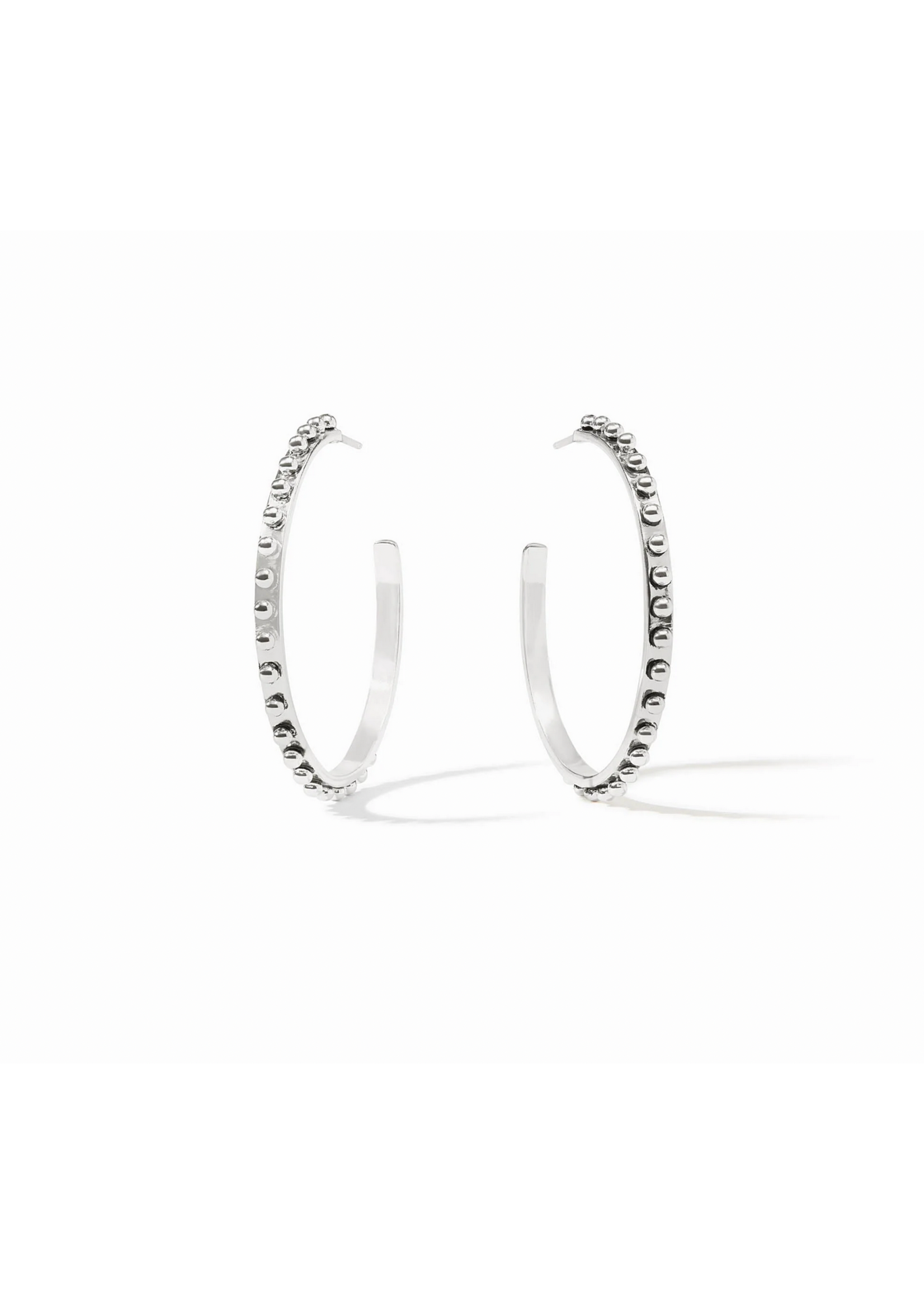 Julie Vos Soho Hoop - Silver - Large