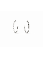 Julie Vos Soho Hoop - Silver - Medium