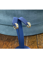 Jordans 5mm wide 10k Huggie Hoops