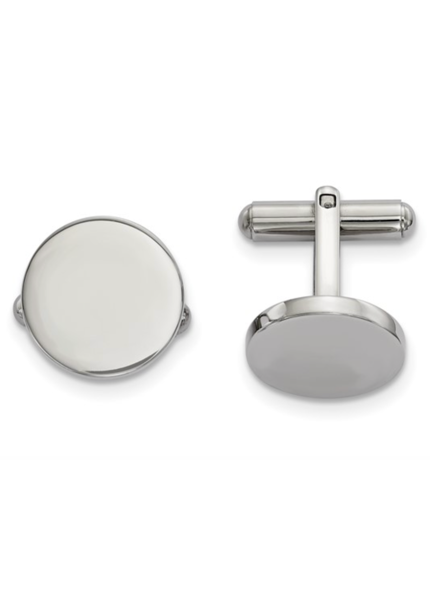 Jordans Engraveable Stainless Steel Circle Cuff Links