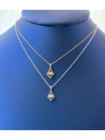 Jordans Dainty Diamond .10 Pendant 14kw