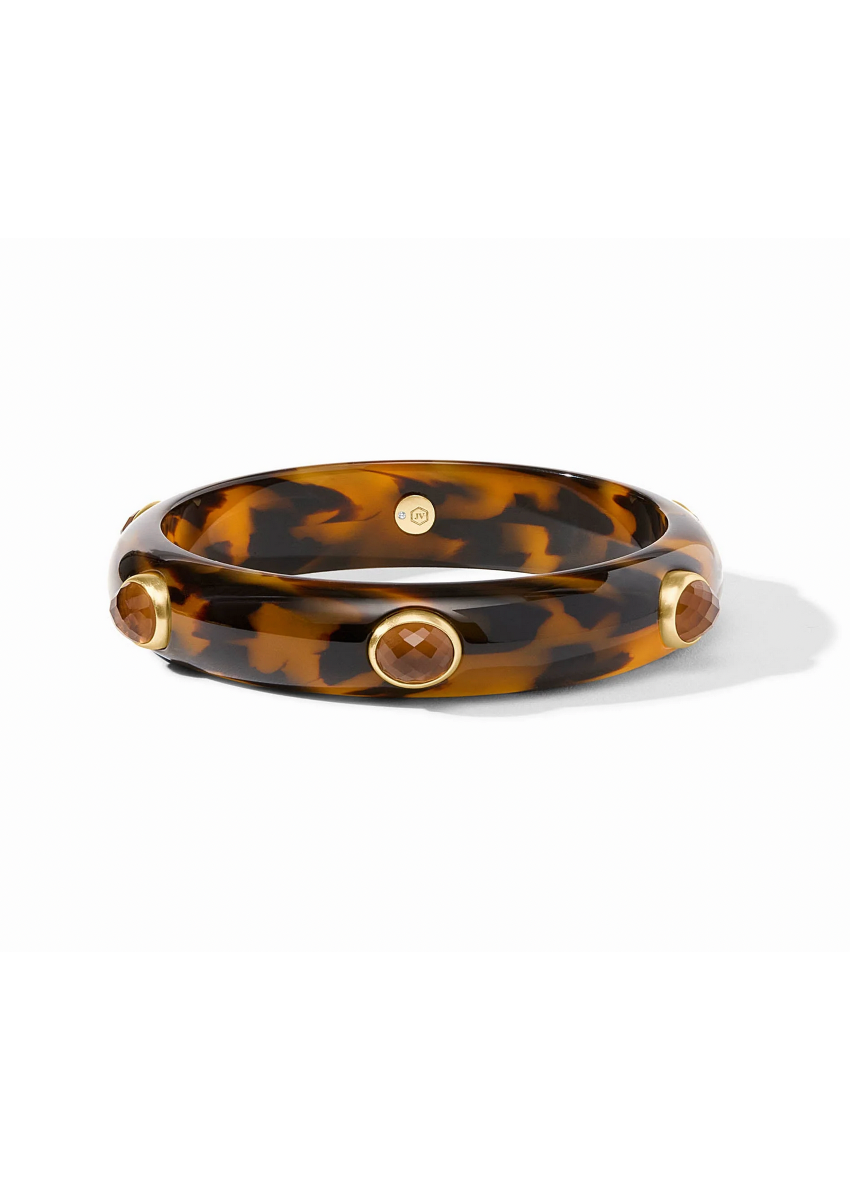 Julie Vos Carnaby Stone Bangle - Tortoise Large