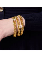 Julie Vos Dolce Bangle - Gold Medium