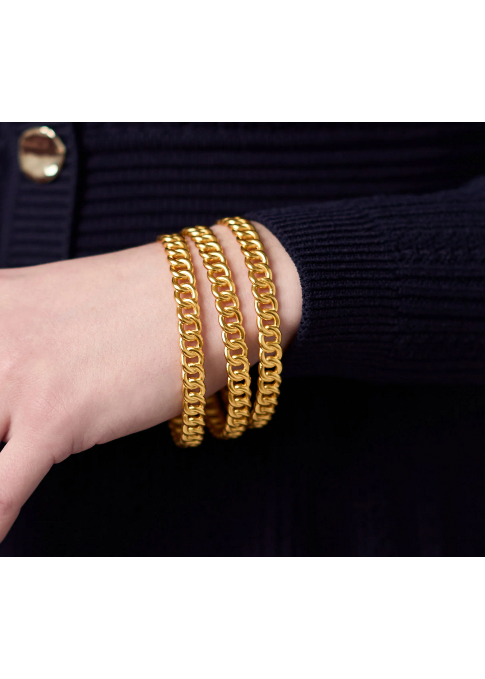 Julie Vos Dolce Bangle - Gold Small