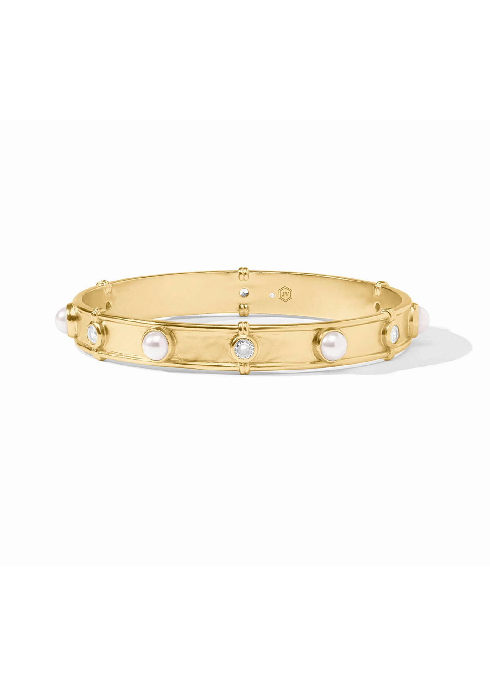 Julie Vos Tribeca Bangle Pearl - Medium