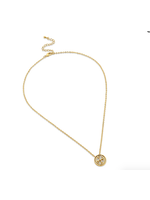 Gracewear Short Medallion Necklace Two Toned Signature Collection
