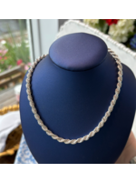 Jordans Solid Sterling 4mm Rope Chain 24"