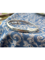 Jordans Sterling Silver Hinge Bangle w Safety Change