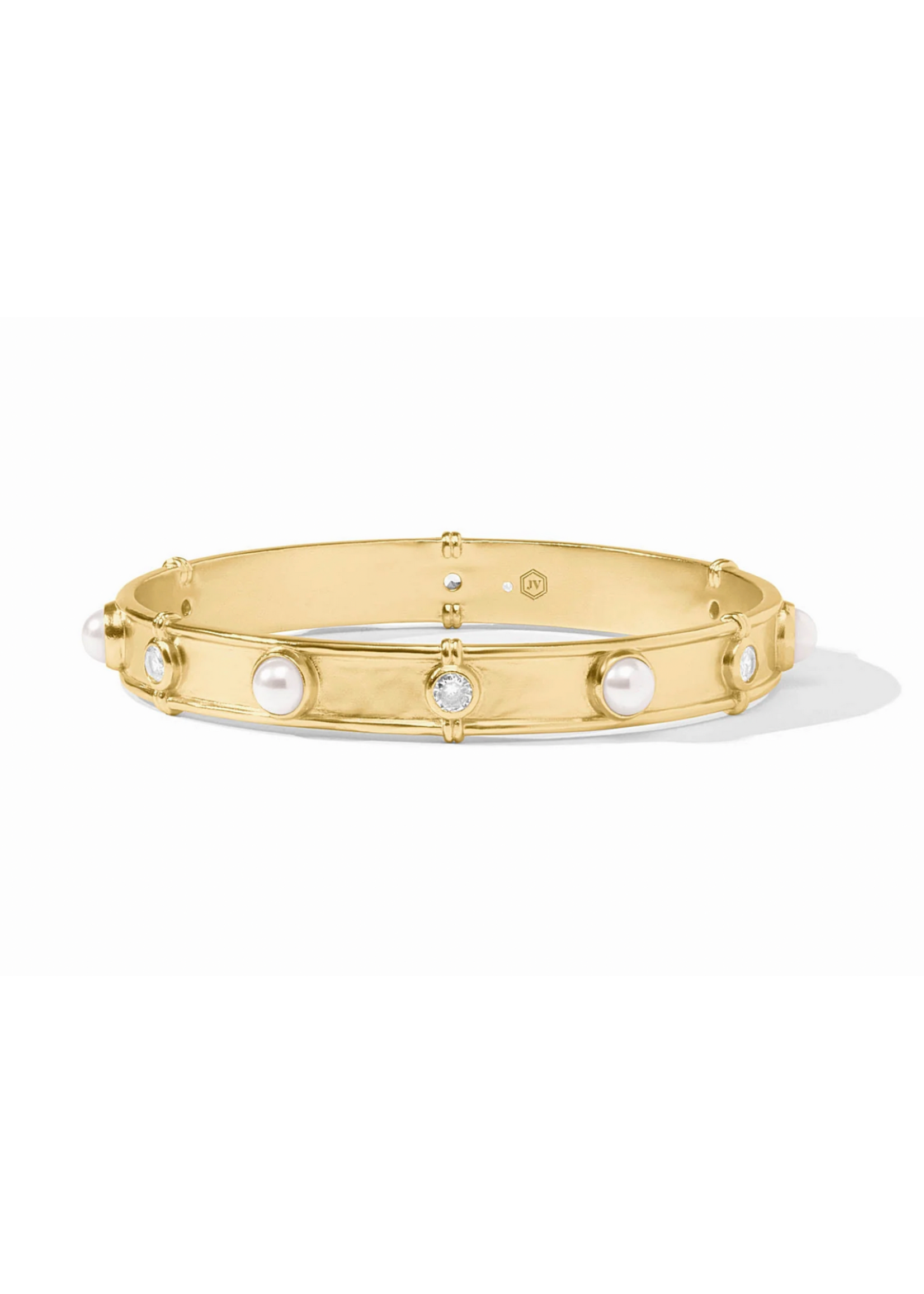 Julie Vos Tribeca Bangle Pearl - Large