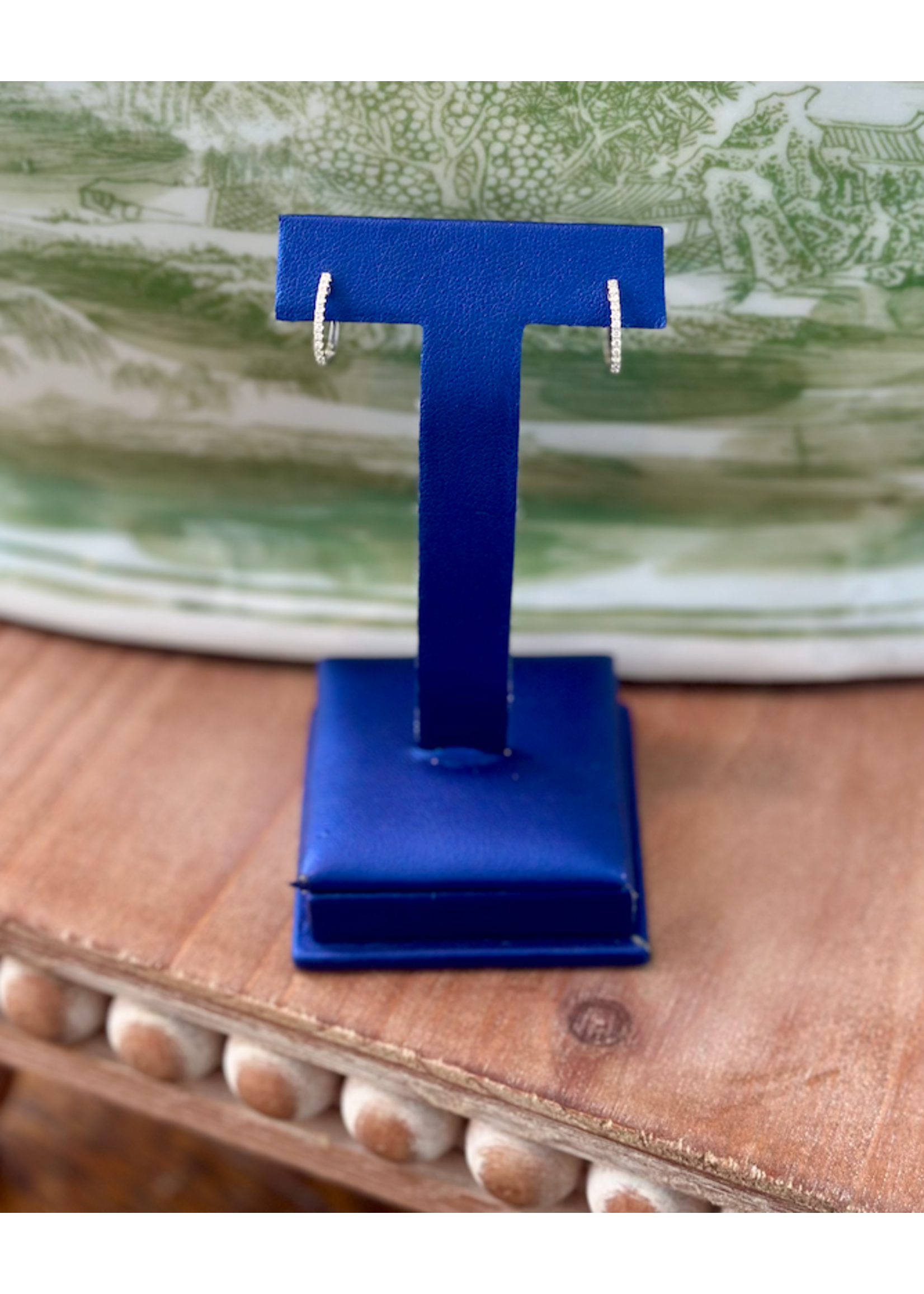 Jordans .20cttw 14mm Diamond Hoop 14k white gold