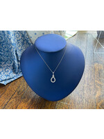 Jordans Teardrop .50cttw Diamond Pendant 14k white gold