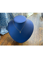 Jordans .05ct Diamond Open Cross 14k