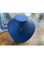 Jordans Jordans Signature Mini Hidden Bale Cross Necklace 14k .10