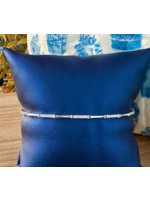 Jordans Bamboo .40cttw Diamond Tennis Bracelet 10k white