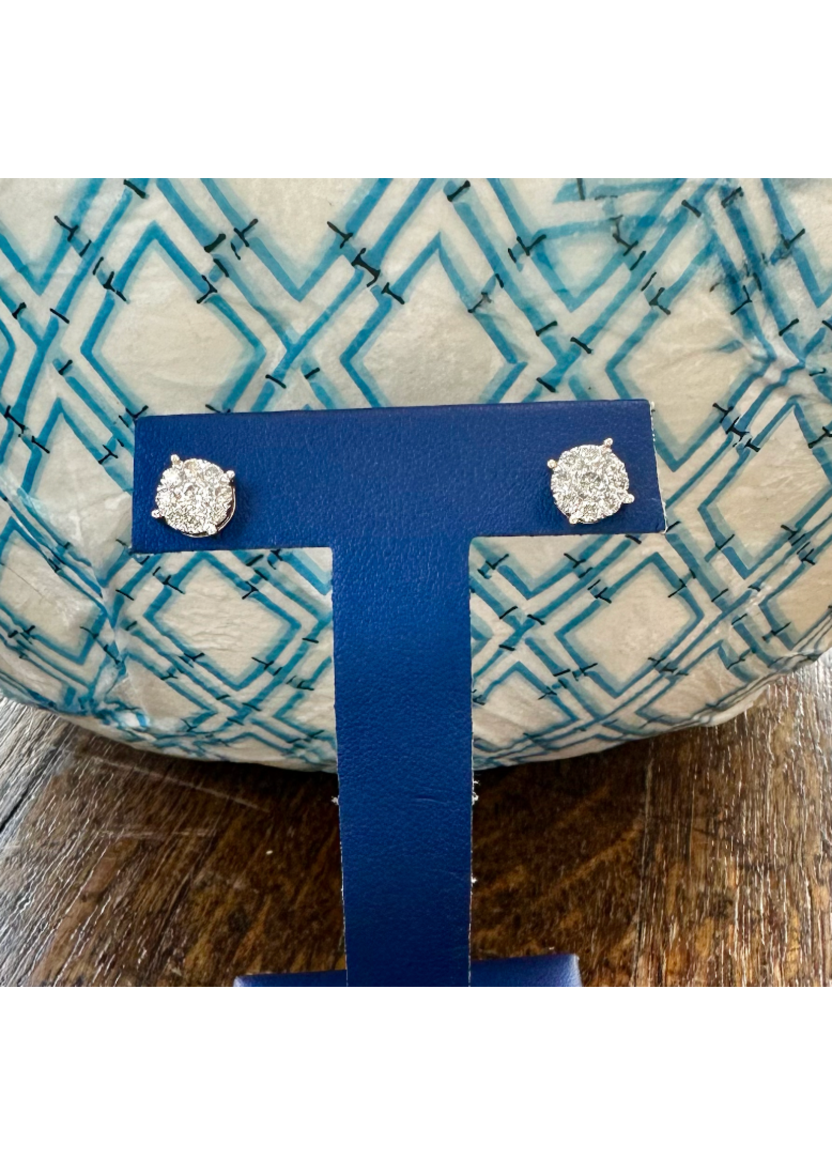 Jordans 1cttw Galaxy Diamond Stud 14k