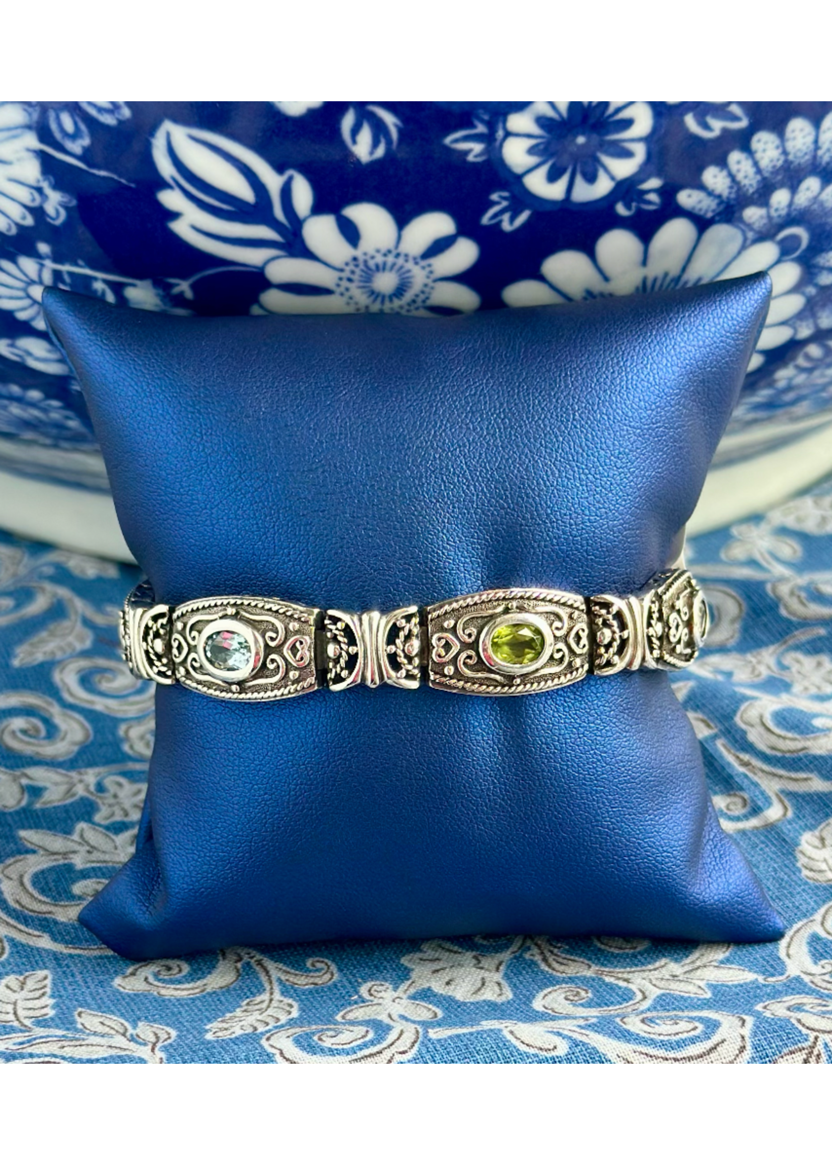 Jordans Sterling Silver Multi Gemstone Bracelet