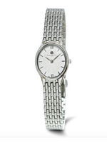 Charles Hubert Ladies Traditional Round Stainless Steel Quartz Watch