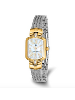 Charles Hubert Ladies Stainless Steel Wire Bangle Watch