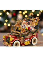 Fitz & Floyd Santa Classic Musical Car